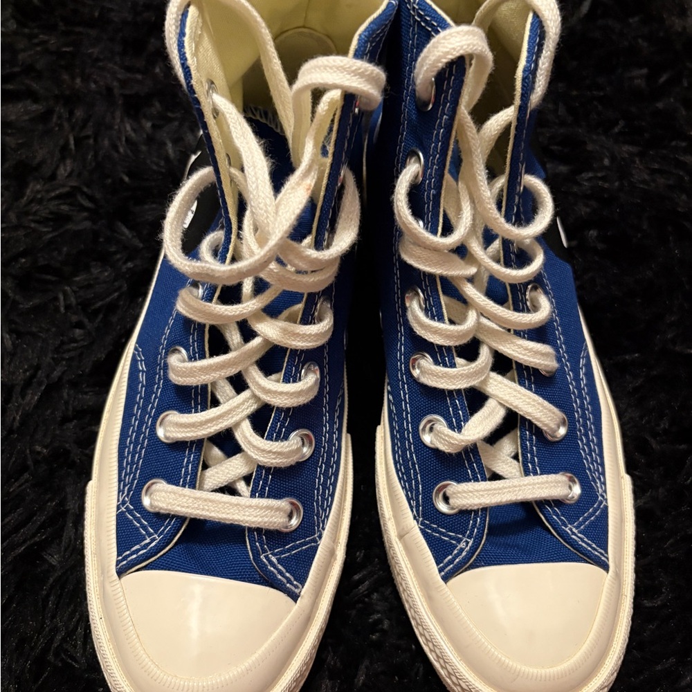 Blue Kids High-Top Sneakers